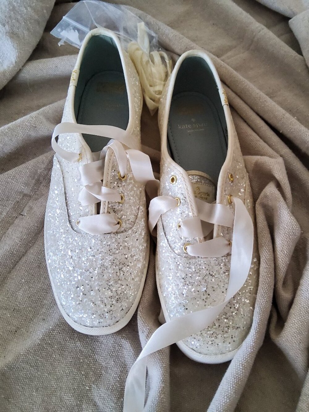 Kate Spade & Keds Sparkling Wedding Sneakers size 9.5